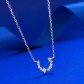 wholesale 925 Silver with Diamond Horse Hoof Necklace, New Design by Mu Jing Jewelry, Trendy and Versatile for Women, Unique and High-End Style-0-1