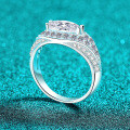 S925 Silver Moissanite Marquise Evil Eye Ring Women's Luxury-0-1
