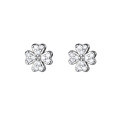 wholesale 925 Sterling Silver Ear Studs Women Korean Style Fashion Ins Wind Minimalist Four-Leaf Flower with Diamond Inlay Fashion Earrings G3011-0-4
