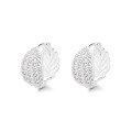 wholesale S925 Sterling Silver Japanese Korean Fresh and Delicate Leaf Fashionable Versatile Niche Design Light and Stylish Personality Earrings-0-4
