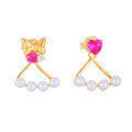 wholesale S925 Silver New Minnie Series A/B Style Stud Earrings with Natural Freshwater Pearls and Detachable Ear Drops-0-4