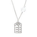 wholesale [Silver] Artisan S999 Hollow Abacus Pendant Necklace, Plain Silver for Good Fortune-0-4