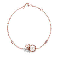 S925 Sterling Silver Simple Natural Freshwater Pearl Bracelet for Women-U-shaped bracelet with 8mm natural freshwater pearl, 18cm, 925 silver.
