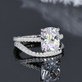 S925 Silver Double-Layer Stackable Fashion Zircon Ring Wholesale-0-0