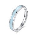 wholesale S925 Sterling Silver Original Design High-end Couple Rings Adjustable Plain Band Rings Valentine's Day Gift-0-163