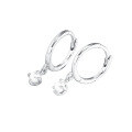 wholesale S925 Sterling Silver Micro-Inlaid Shell Pearl Hoop Earrings, French Elegant and Minimalist Style, Niche Earrings-0-6