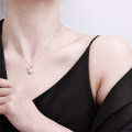 Metal Alloy Rabbit Necklace, 2025 New Wholesale Women's Style, Non-Fade, Micro-Set Moissanite-0-2