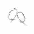 wholesale Sterling Silver Möbius Strip Couple Rings for Men and Women, Minimalist and Versatile Style, Valentine's Day Gift Matching Bands for Girlfriend-0-4