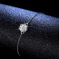 925 Sterling Silver Moissanite Six-Prong Simple Women's Bracelet Live Sale Hit Direct from Manufacturer-0-2