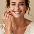 Sterling Silver Six-Claw Moissanite Fairy Star Ring Wholesale Direct-0-1