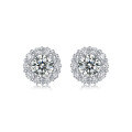 wholesale S925 Sterling Silver Moissanite Star Earrings New Style Live Cross-Border Hot Selling Earring Accessories Ready for Wholesale-0-4