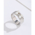wholesale 925 Sterling Silver Pearl Ring for Women, Small Niche Design, New Release Popular Index Finger Ring, Minimalist and High-End Feel Band-0-0