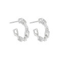 wholesale S925 Sterling Silver 771 Niche European and American Style Versatile Ins Minimalist Elegant High-End Chain Design Stud Earrings for Women-0-5