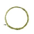 wholesale Metal material, natural peridot faceted mini green crystal bead strand for DIY bracelet necklace making-0-4