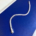 wholesale 18K Gold Plated Sterling Silver with High-Carbon Diamonds, Mu Jing Jewelry New 4mm Full Diamond Bracelet-0-2