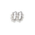 wholesale S925 Sterling Silver U-Shaped Pearl Earrings for Women, Studs, Light Luxury, High-End, Niche Design, Unique French Ear Clips Jewelry-0-4