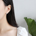wholesale S925 Sterling Silver ET250 Korean-style Minimalist Cute Heart Stud Earrings for Women Students-0-2