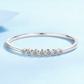 wholesale S925 Sterling Silver New Moissanite Bracelet for Women, Fashion Minimalist Versatile Wristband Ready-to-Ship Wholesale-0-5