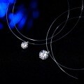 S925 Silver Moissanite Necklace, Cross-Border Mermaid Tears, Pure Silver, Light Luxury, Niche, Celebrity Xiaohongshu Live Streaming Hit-0-1