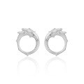 wholesale S925 Sterling Silver 788 Round Diamond Hollowed-out Irregular Wave Design Earrings for Women-0-0