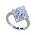 wholesale S925 Silver Edition 4*75 Marquise Diamond High-Carbon Diamond Premium Luxury-Set Fashion Ring for Women Wedding Xiaohongshu-0-4