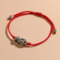 wholesale S925 Sterling Silver Pi Xiu Red Rope Bracelet Unisex Minimalist Design Unique Personality Zodiac Year New Year Gift Couple's Hand String-0-1