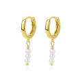 wholesale 925 Sterling Silver Vintage Tassel Pearl Earrings for Women,Ins。-0-6