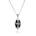 wholesale 925 Sterling Silver Cross Shield Pendant Necklace for Women, Amazon Cross-Besteller,-0-4