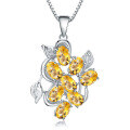 wholesale S925 silver jewelry with a design aesthetic, topaz pendant,,-0-6