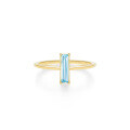 wholesale 10k Gold Japanese Retro Style Everyday Commuter Versatile Jewelry Wholesale Swiss Blue Topaz Ring-0-1