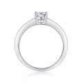 wholesale S925 silver stacking ring set with moissanite, lightweight luxury, ins-style, women's niche, non-fading-0-4