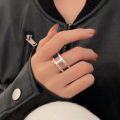 wholesale S925 Sterling Silver Minimalist Open Adjustable Ring for Women, Korean High-End Custom Spring Summer New Design, Small and Exquisite, Elegant and Sophisticated-0-2