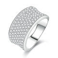 Metal Multi-Round Diamond Ring Fashion High-End Minimalist Stackable Band Wholesale-0-12