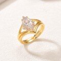 wholesale 925 Sterling Silver Marquise Double Halo Ring for Women, Fashion High-End Wedding Ring, Hot Selling on Ebay-0-1