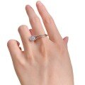 wholesale S925 Silver New Style 1-Carat High Carbon Diamond Ring Band, Popular European and American Internet Celebrity Engagement Live Streaming Best-Seller for Dropshipping-0-4