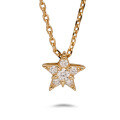 wholesale 925 Silver Gold Plated Star Moissanite Pendant Necklace-0-4