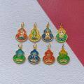 wholesale Metal material placed at the beginning: Gold-plated 925 ancient silver enameled, Chinese zodiac birth year eight guardians pendant, twelve charms, DIY accessories-0-2