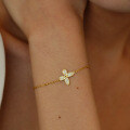 S925 Sterling Silver D Color Moissanite Butterfly Bracelet for Women-0-1