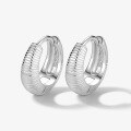 wholesale S925 Sterling Silver Threaded Plain Hoop Earring Clasps, High-End French Luxury Style Circle Ring, Simple and Versatile Jewelry-0-7