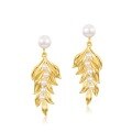 wholesale S925 Sterling Silver Original Design Fashionable Pearl Earrings for Women, French Retro Style Niche Product with Drop Shipping-0-5