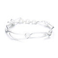 wholesale S925 Sterling Silver European and American Cross-Border Minimalist Geometric Irregular Hard Ring Splicing Trendy and Versatile Bracelet-0-4