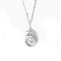 wholesale S925 Sterling Silver New Popular Bow Exquisite and Dynamic Small Luxury Design High-end Feeling Jewelry Wholesale-TL012922 925 silver