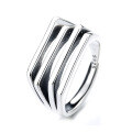 wholesale Sterling Silver S925 Multi-layer Stackable Open Ring Minimalist Ins for Women-0-4