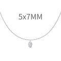 wholesale 925 Sterling Silver Cross-Border European and American Women's Small Luxury Tassel Geometric Pendant Stackable Layering Collarbone Necklace-0-41