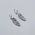 wholesale S925 sterling silver minimalist fashion small feather pendant drop DIY handmade jewelry vintage pure silver accessory-0-3