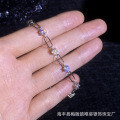S925 Sterling Silver 3-Carat Moissanite Unisex Bracelet-0-1