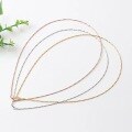 wholesale S925 Sterling Silver Soft Choker Snake Chain DIY Craft Accessories Collarbone Chain Women's Round Necklace Silver Chain Minimalist-0-2