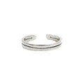 wholesale S925 Sterling Silver Retro Minimalist Double-Layer Line Open Fine Line Women's Ring-0-4