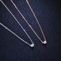 925 Silver Pendant with 1ct Moissanite Women's Fashion Geometric Bubble Necklace-0-0