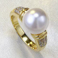 wholesale S925 Silver New Simple and Fashionable Women's Ring with 10mm Pearl, Hot-Selling Style-0-2
